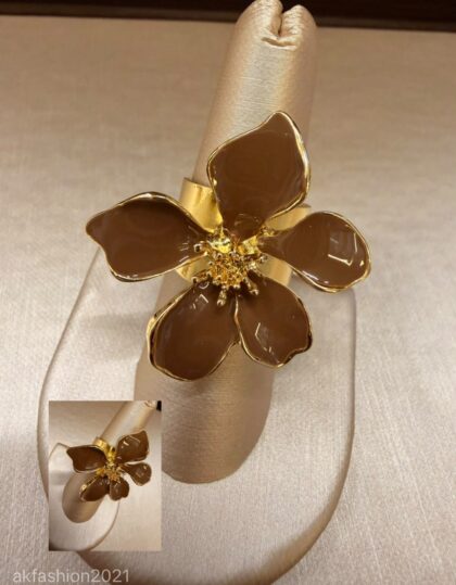 Anillo con Flor (Café)